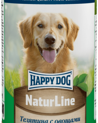 Happy Dog влажный корм для собак с телятиной и овощами, 410г