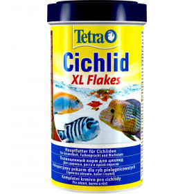 TETRA Cichlid XL flakes Основной корм для цихлид и других крупных рыб хлопья