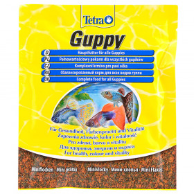 TETRA Guppy Mini Flakes Основной корм для живородящих рыб