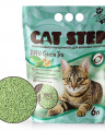 CAT STEP Tofu Green Tea наполнитель растительный комкующийся, 6л