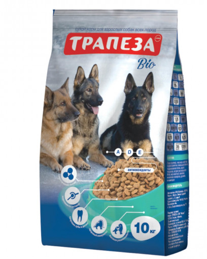 Трапеза Био сухой корм для собак с нормальной активностью 10кг