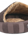 TRAMPS Лежак "Aristocat Dome Bed", с крышей, коричневый, размер 45х45х30см