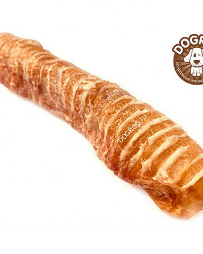 Dog Rog лакомство для собак, трахея-трубка сушёная говяжья, в упаковке 1 шт. (15 см)
