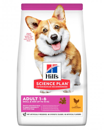 Hill's Science Plan сухой корм для взрослых собак мелких пород, с курицей