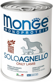 Monge Dog Monoprotein Solo консервы для собак паштет из ягненка 400гр