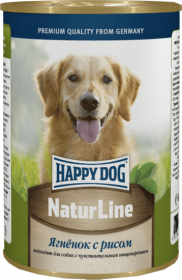 Happy Dog влажный корм для собак, с ягненком и рисом, 410г